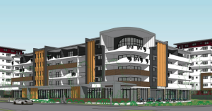 7-building development at a car wrecking yard in the Fitzgibbon Priority Development Area.