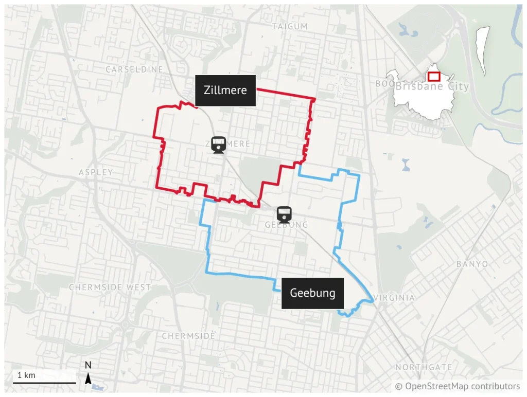 Life expectancy gap for Zillmere and Geebung