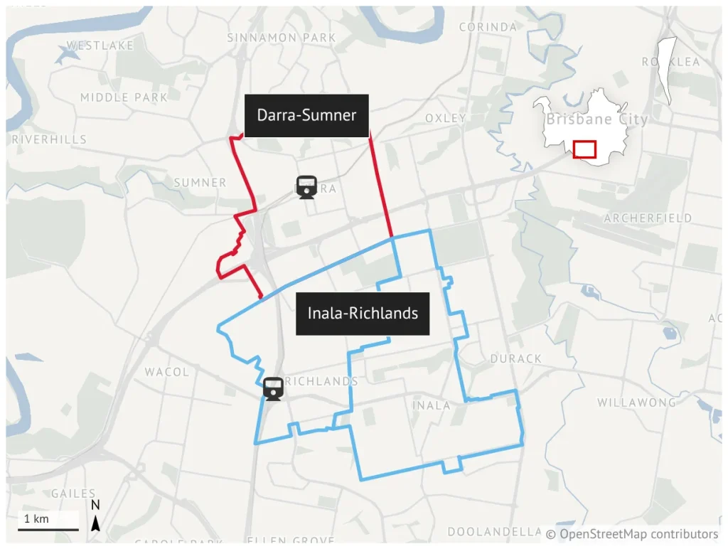 Life expectancy gap for Darra-Sumner and Inala-Richards