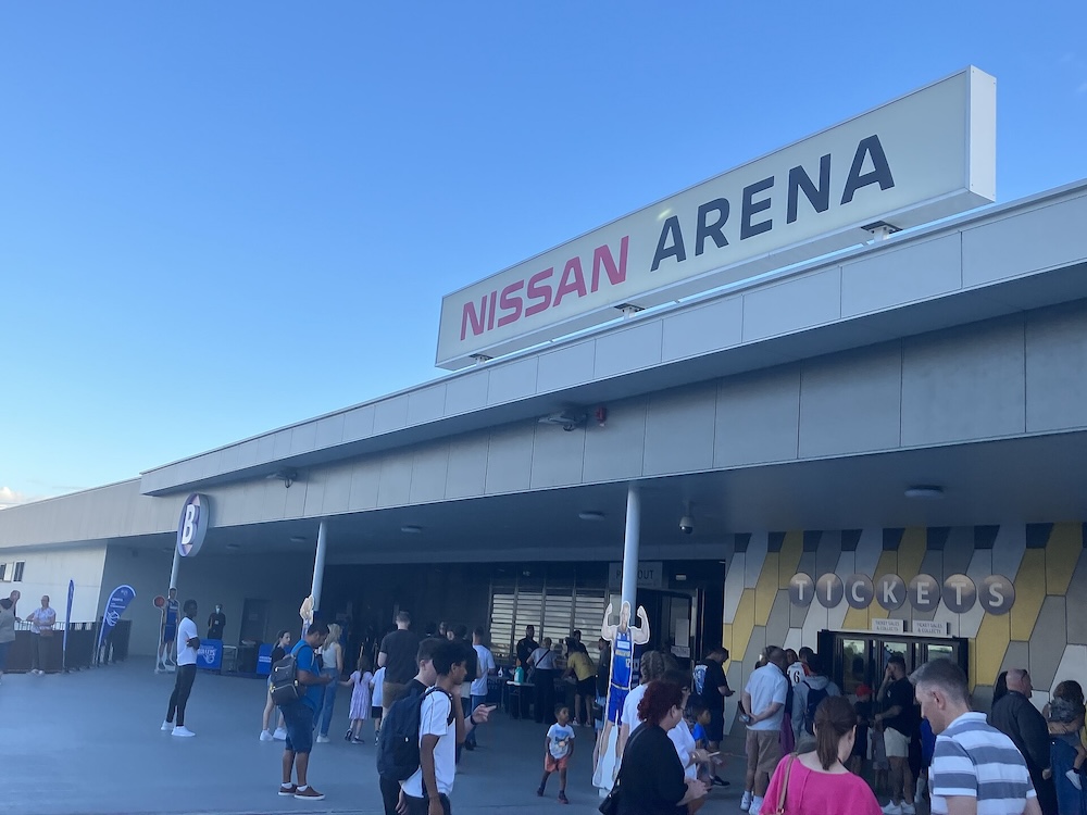 Brisbane Bullets playing an NBL game in Brisbane